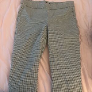 Adrienne Vittadini Black and White Checkered Pants